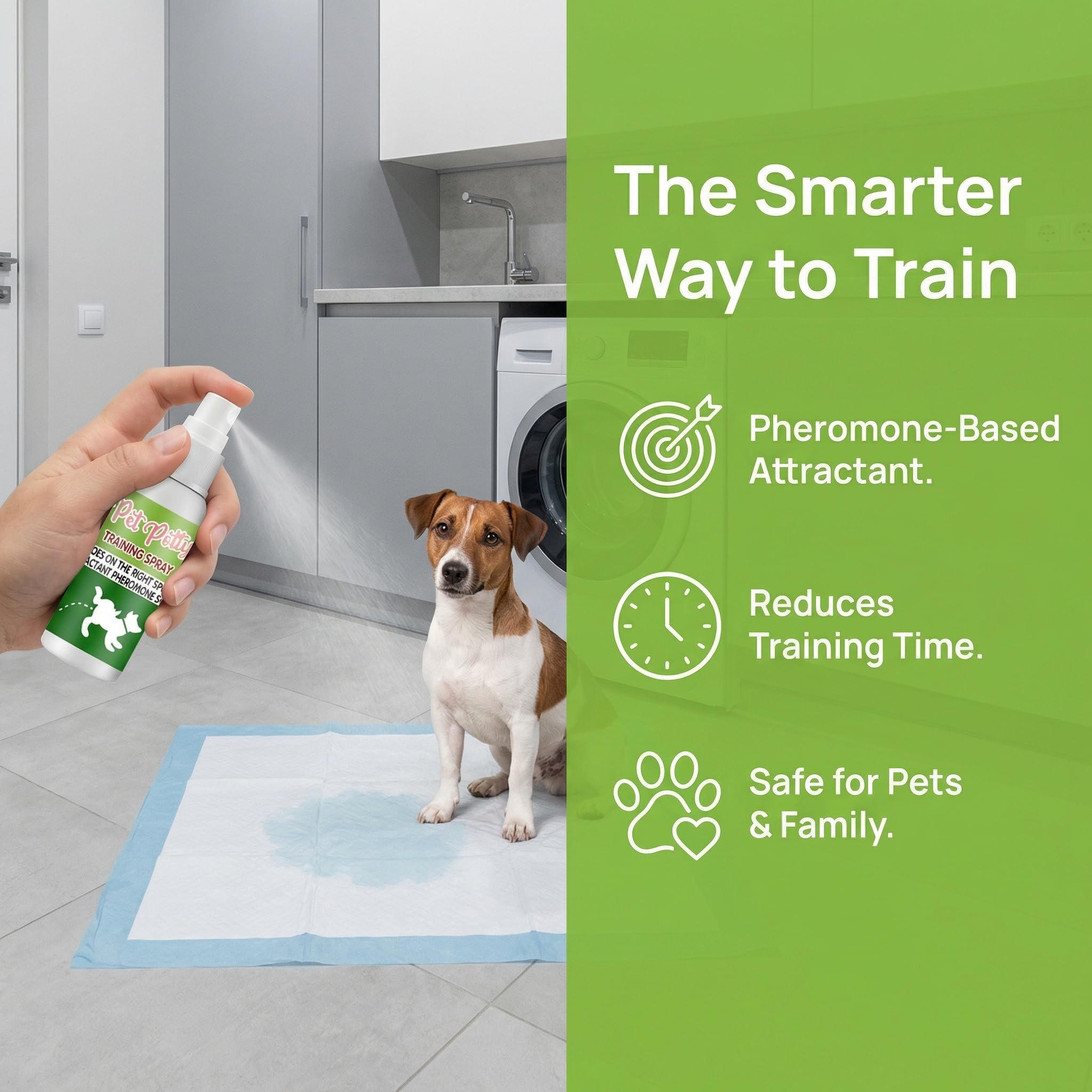 Spray per Addestramento del Cane, Spray Fai La Pipì Qui per Cani, Spray per Addestramento Vasino per Animali Domestici, Mantiene Gli Spazi Puliti per Cani da Interni Ed Esterni, 30ml