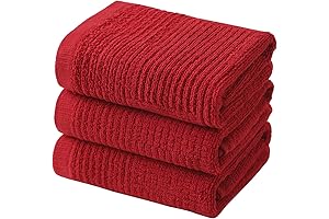 Dish Towels for Kitchen, Absorbent Cotton Kitchen Towels for Drying Dishes, Terry...