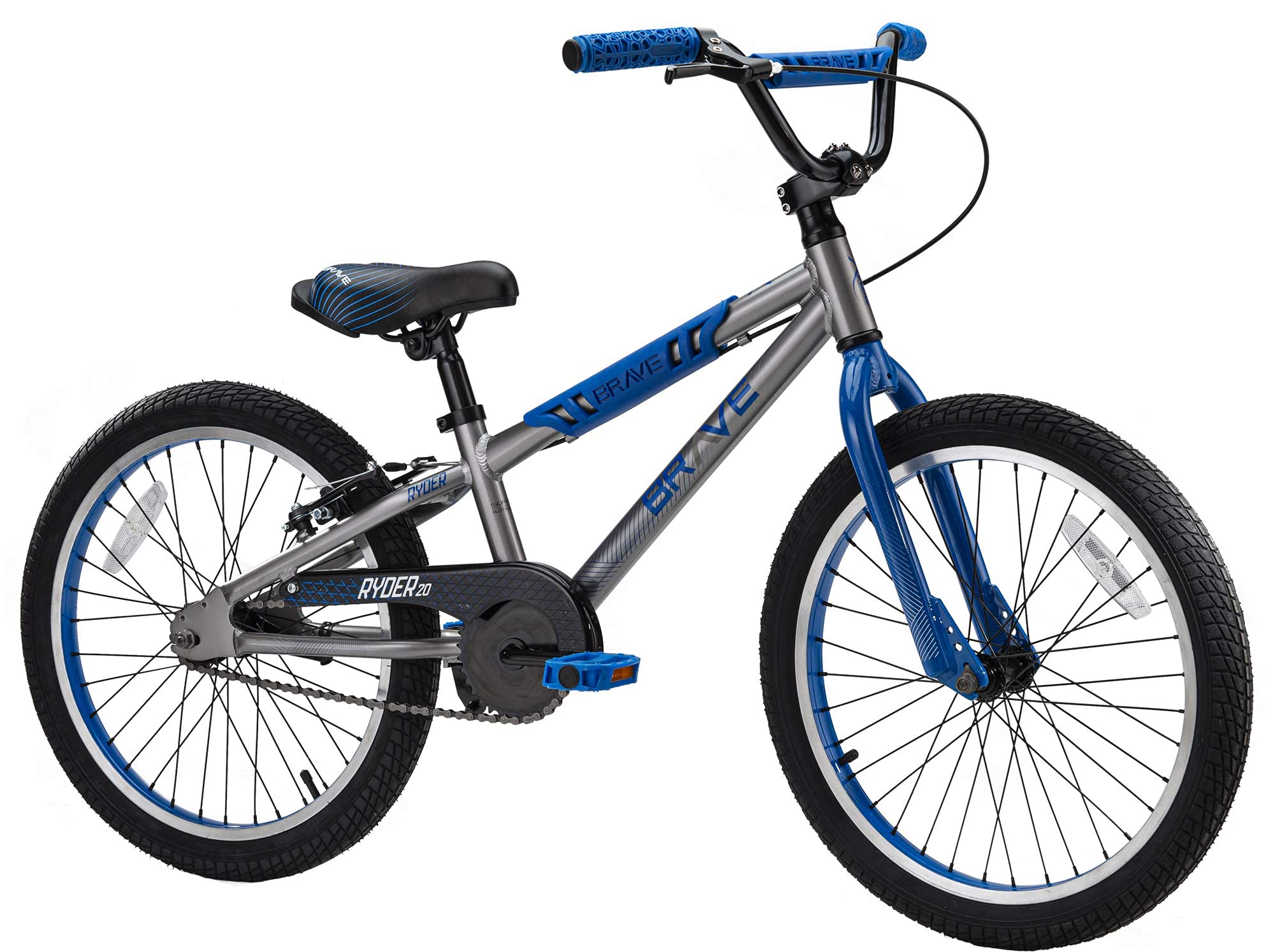 Amazon.co.jp: Brave Sterling Blue Freestyle BMX キッズ 20インチ 