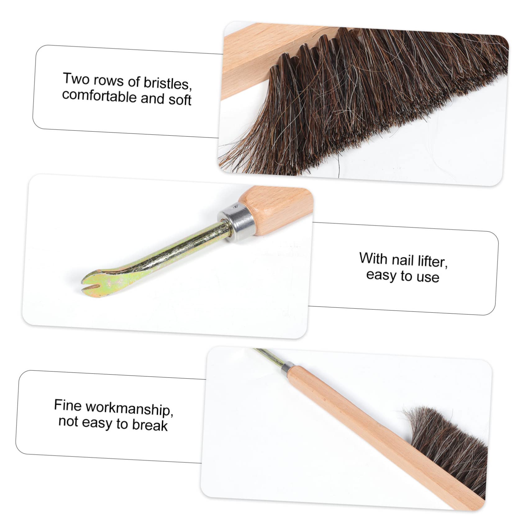 Hemobllo 2pezzi Per Apicoltura Utensile Per Rimuovere e Nidi Attrezzatura Per Apicoltori Setole Crine Colore Setole Casual