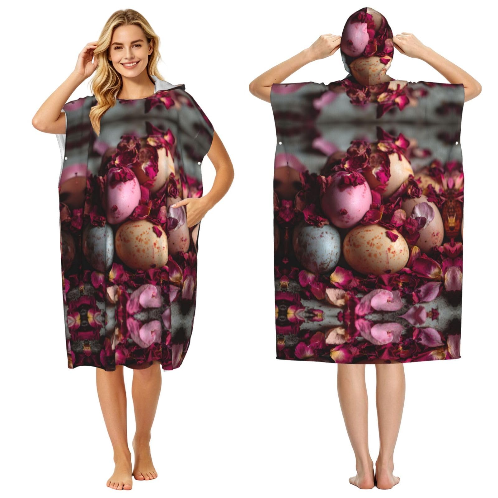 Poncho surf microfibre léger pour se changer à la plage en été