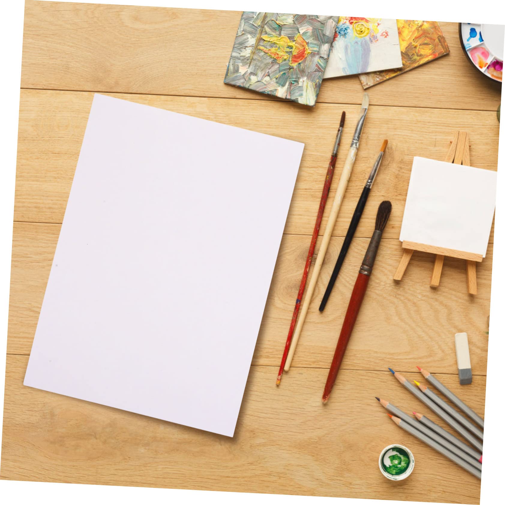 Papier Autocollant Blanc A4 100 Feuilles, Étiquettes Imprimables