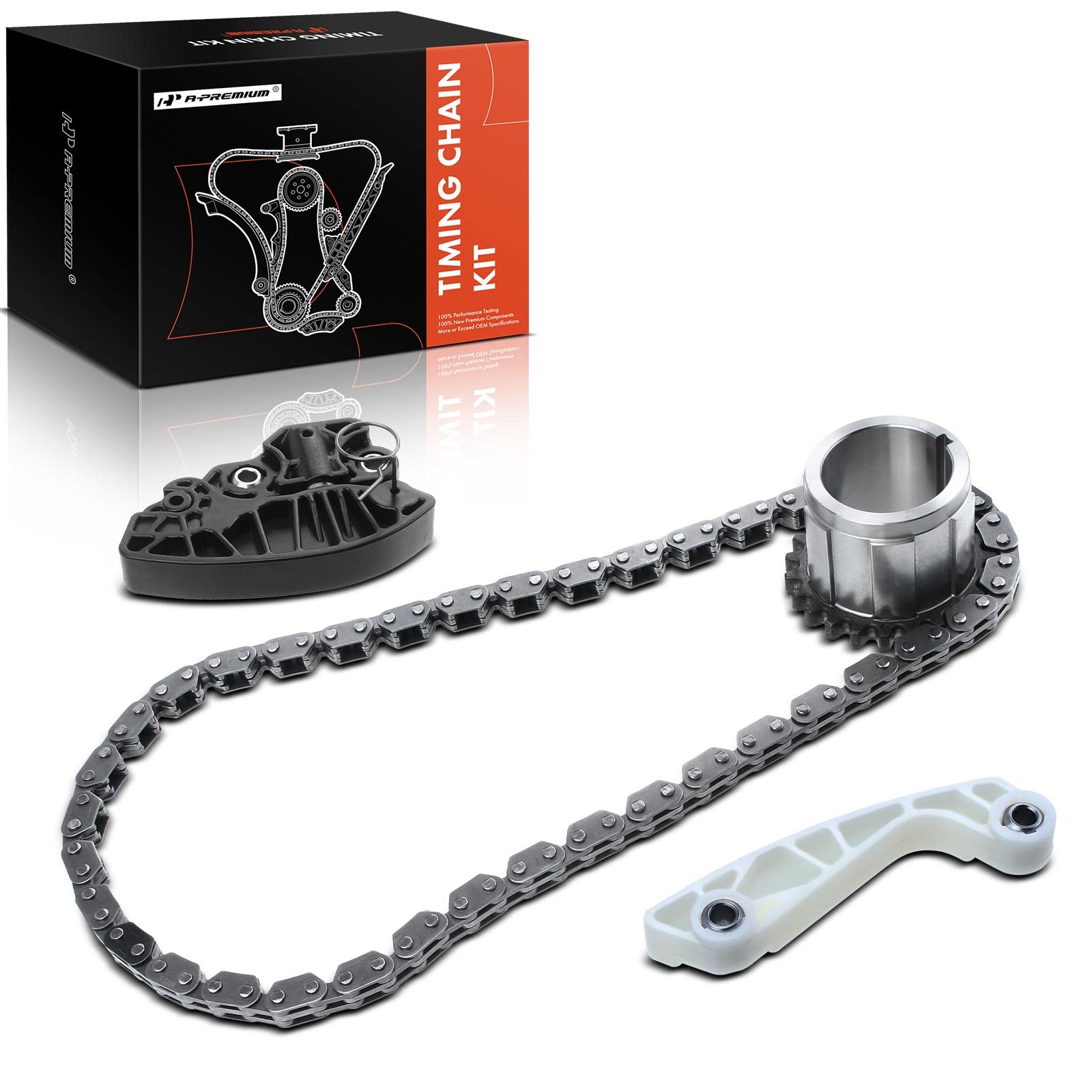 A-Premium Engine Timing Chain Kit [fits OHV, 8Cyl 5.7L 6.4L] Compatible with Ram 1500, 2500, 3500, 4500, 5500 & Jeep Grand Cherokee 09-15, Commander & Dodge Ram 1500, Durango, Charger & Chrysler 300