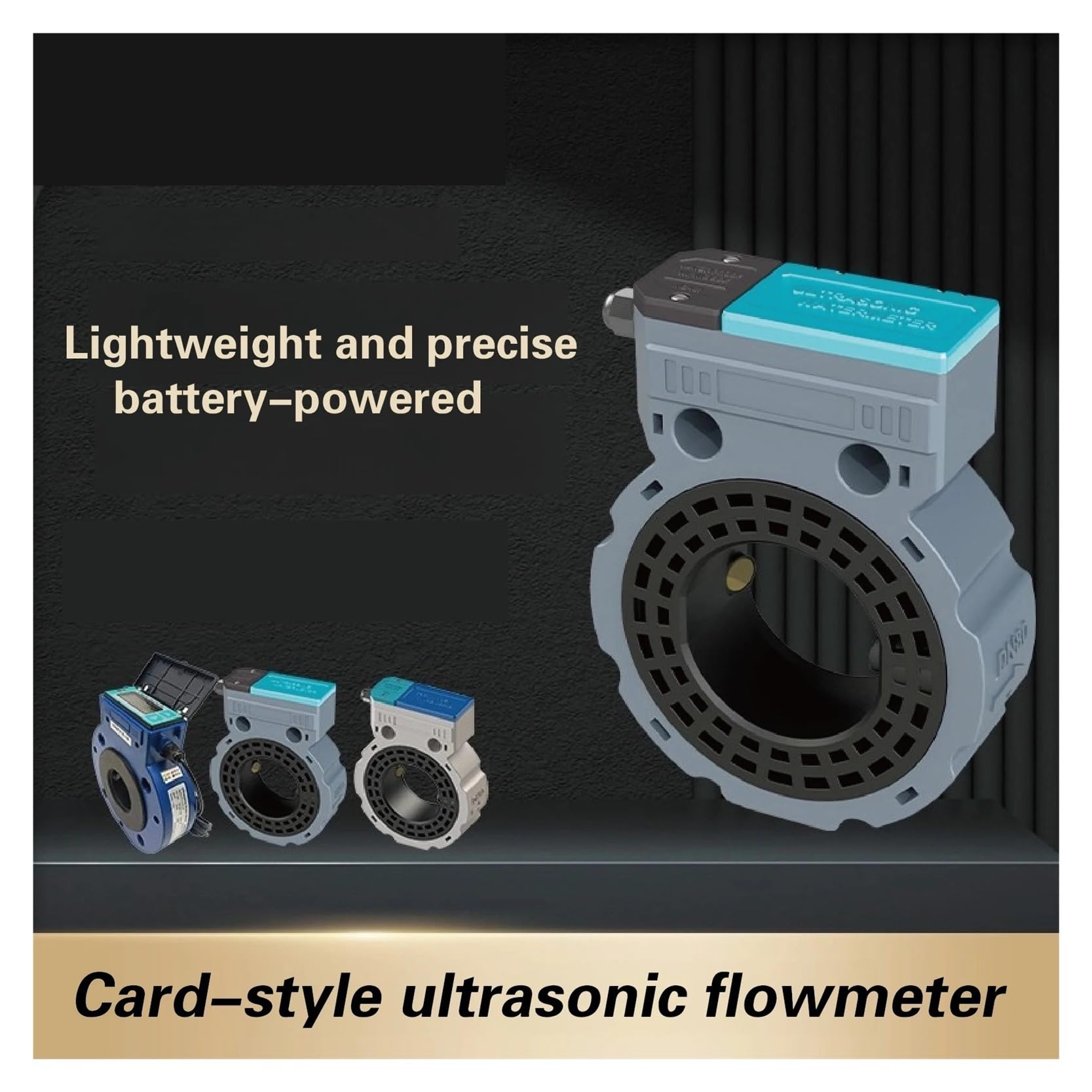 Ultraschall-Durchflussmesser for Aufklemmen, digitaler, nichtinvasiver Wasser-Flüssigkeitsdurchflusswandler for die landwirtschaftliche Bewässerung Wetterfeste Konstruktion(DN50)