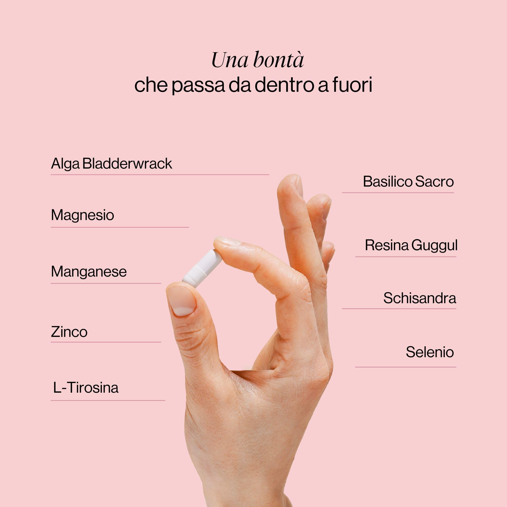 Tirosina - Magnesio, L Tirosina, Iodio, Selenio, Basilico, Schisandra, Zinco, Integratore per il Supporto della Tiroide, 120 Capsule,Thyroid Balance di Tummy Tox