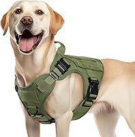 Vista 79 de rabbitgoo Tactical Dog Harness for Large, Heavy Duty Pet Harness with Handle, No-Pull Service Vest Large Breed, Adjustable Military Dog Vest for