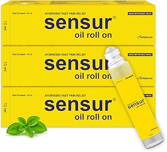 - Natural & Ayurvedic Pain Relief Oil Roll On -(10ml, Pack of 3)