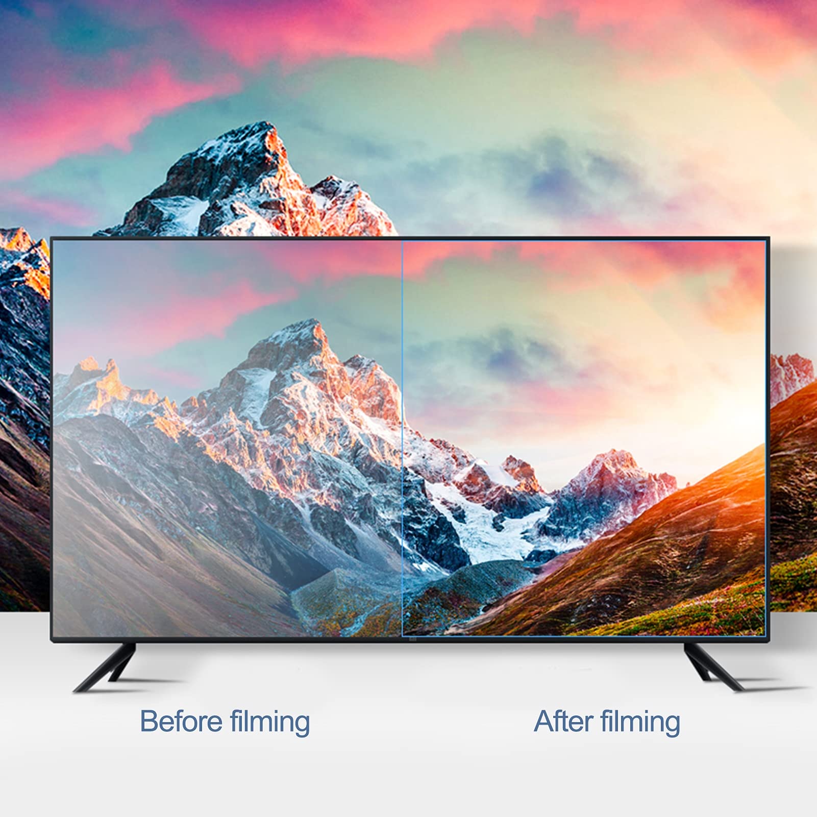 Pellicola Protettiva antiriflesso/Anti-Luce Blu per TV da 40", HD, per alleviare l'affaticamento degli Occhi, per LCD/LED, da 40 a 49 Pollici, 49" 1075 * 604(47