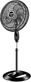 MONDIAL Ventilador Coluna Turbo 8 Pás Control - 40cm, 220V, Preto/Prata, 140W - VTX-40C-8P-CR