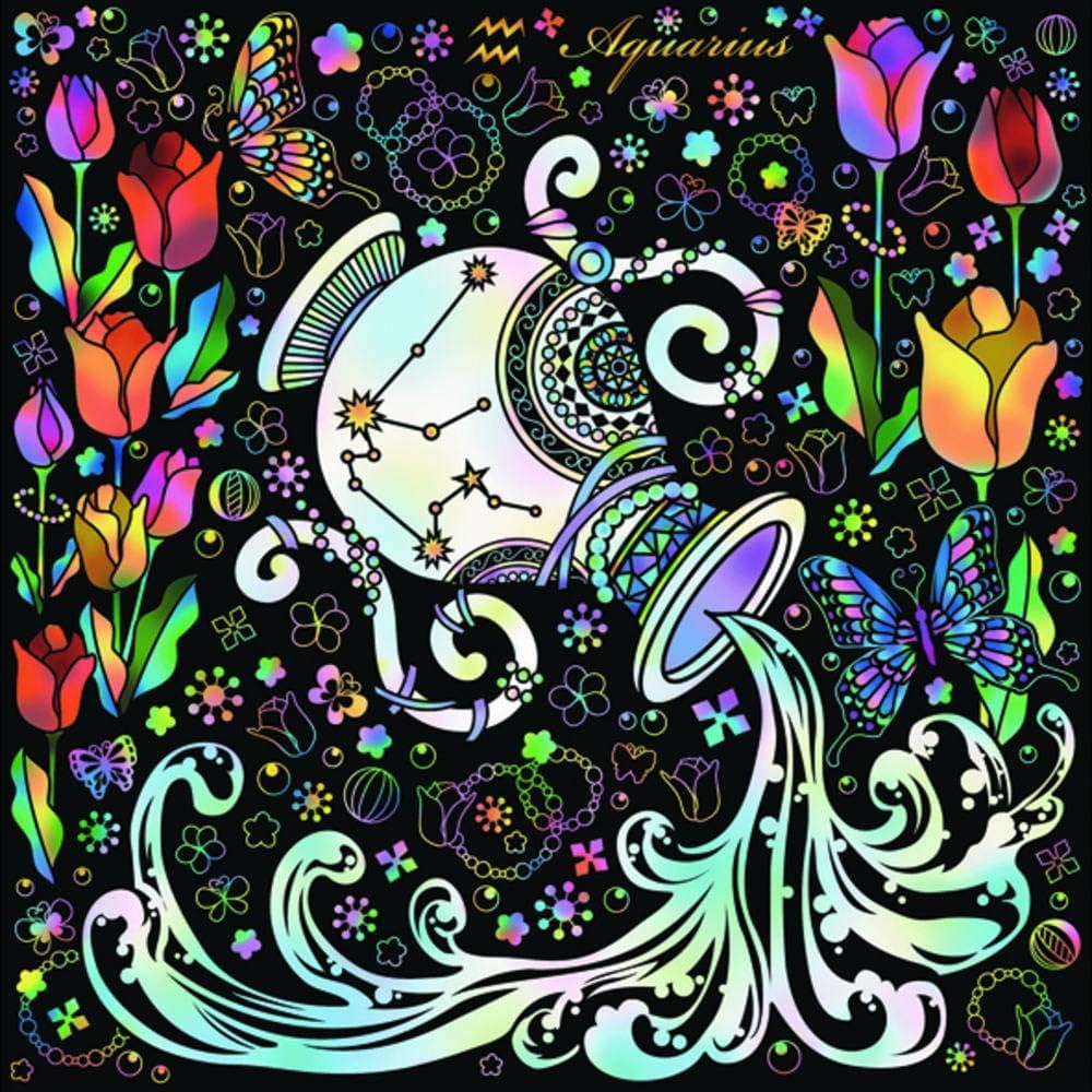 心がやすらぐスクラッチアート 幸せを呼ぶ花と星座 秋冬編 |本