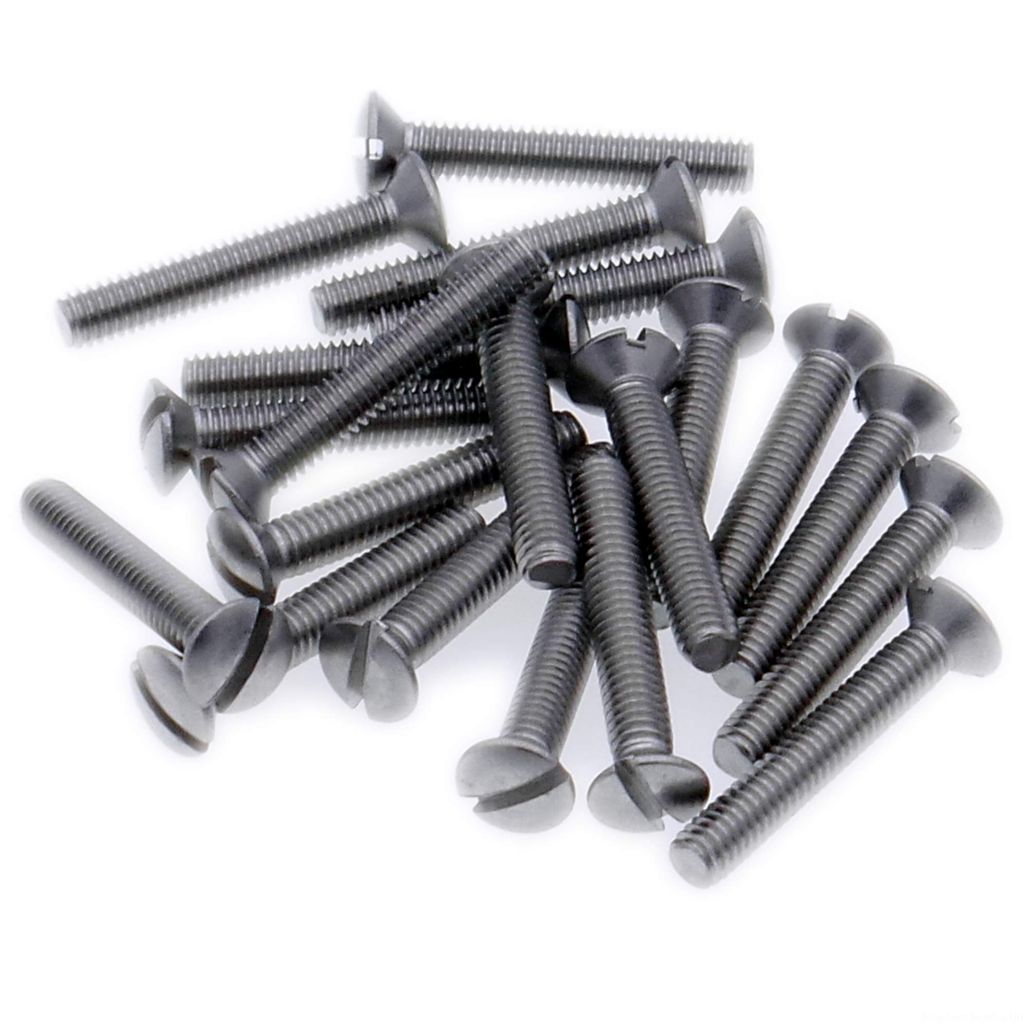 Singularity Supplies M5 (5Mm X 12Mm) Slot Raised Countersunk Machine Screw (Bolt) - Stainless Steel (A2) (Pack Of 20)