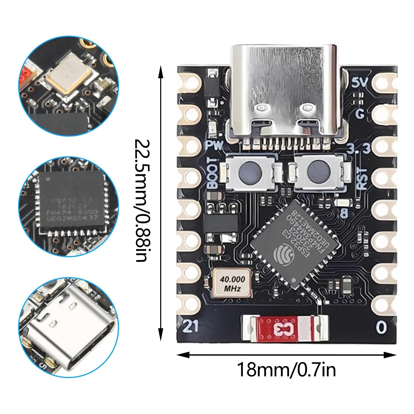 3 szt. ESP32 ESP32-C3 płyta rozwojowa ESP32 C3 obsługuje WiFi Bluetooth 4 MB Flash