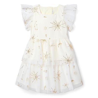 Janie and Jack Star Plisse Dress (Toddler/Little Kid/Big Kid) Girl