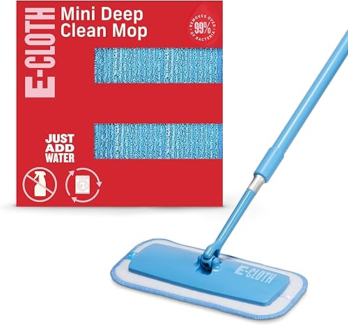 E-Cloth Mini trapeador de limpieza profunda mopa de microfibra de primera calidad para limpieza de pisos ideal para suelos de madera dura laminados