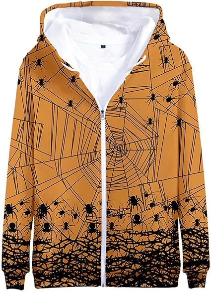 Caxndycing Costume D'Halloween Pour Homme Sweat à Capuche 3D