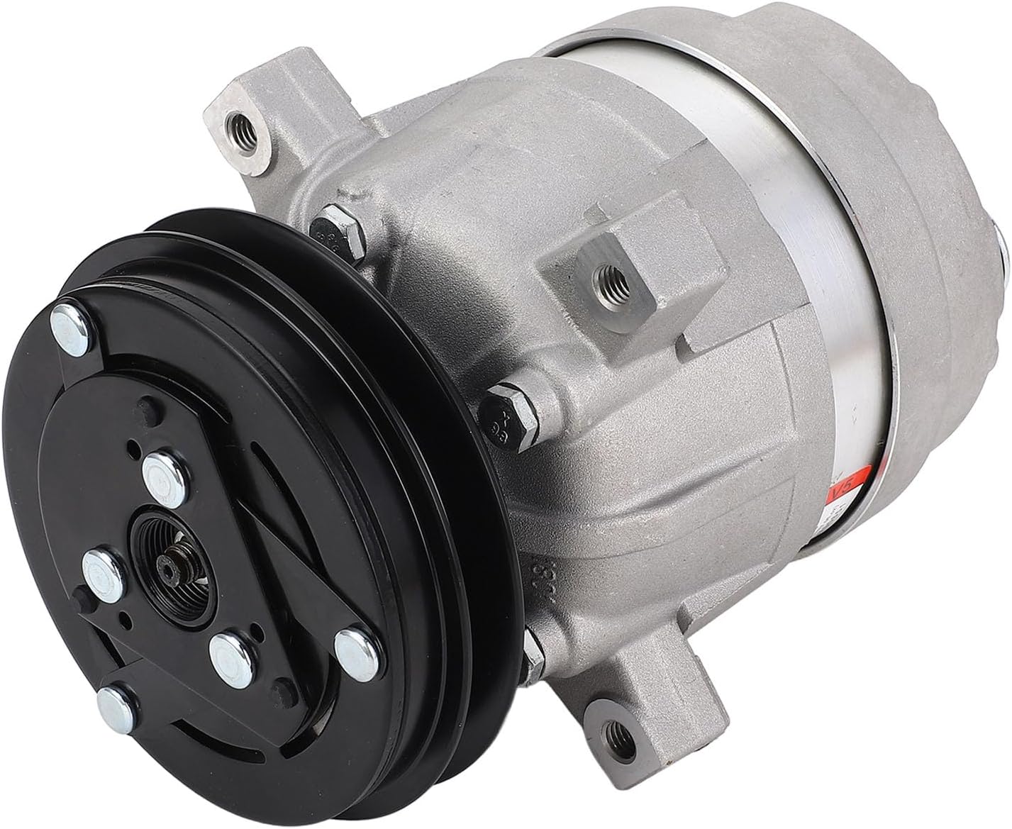Marhynchus Excavator Air Conditioning Compressor, Alloy Steel AC Compressor Replacement Part Number 700651 with Energy Saving Technology for DH55 DH60 12V