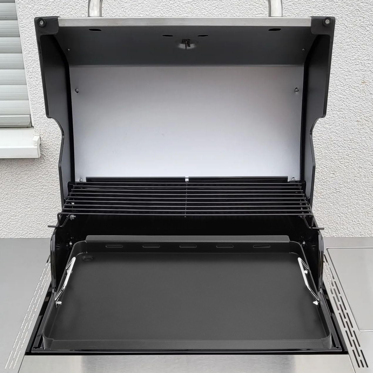 Grillplatte Für Charbroil Commercial Infrarot 3-Brenner Grills - 43,2x52,3 Cm Flat Top Griddle, Inkl. Ofenhandschuhe