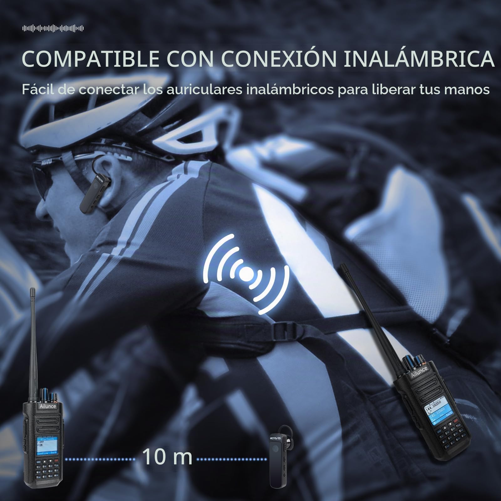 Retevis Ailunce HD2 Radioaficionado, DMR Radio de Larga Distancia