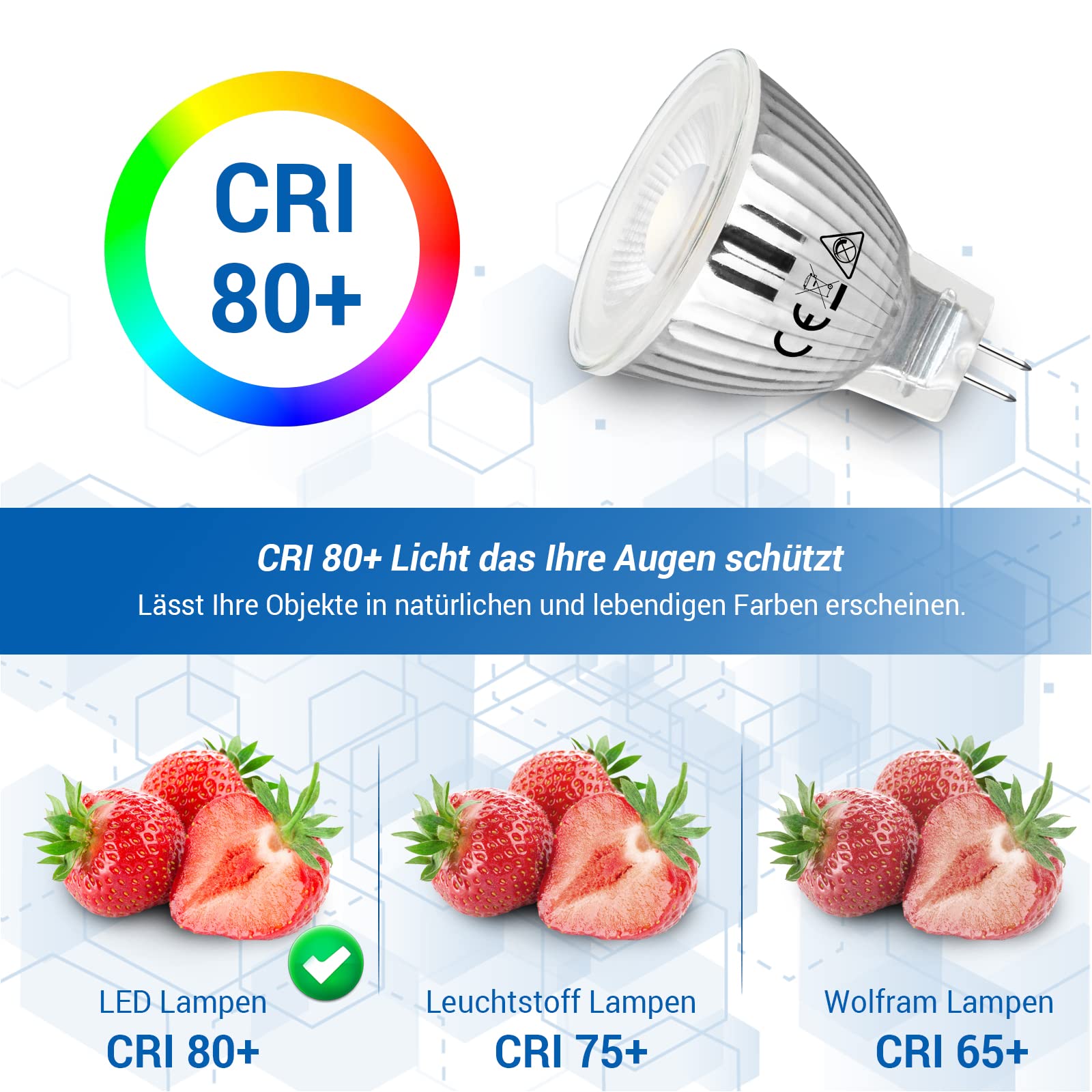 Allesgute Lot 10 Ampoules LED GU4 MR11 5W 12V 400LM Blanc Naturel 4500K Remplacement 45W Halogène Non Dimmable Économie d'Énergie