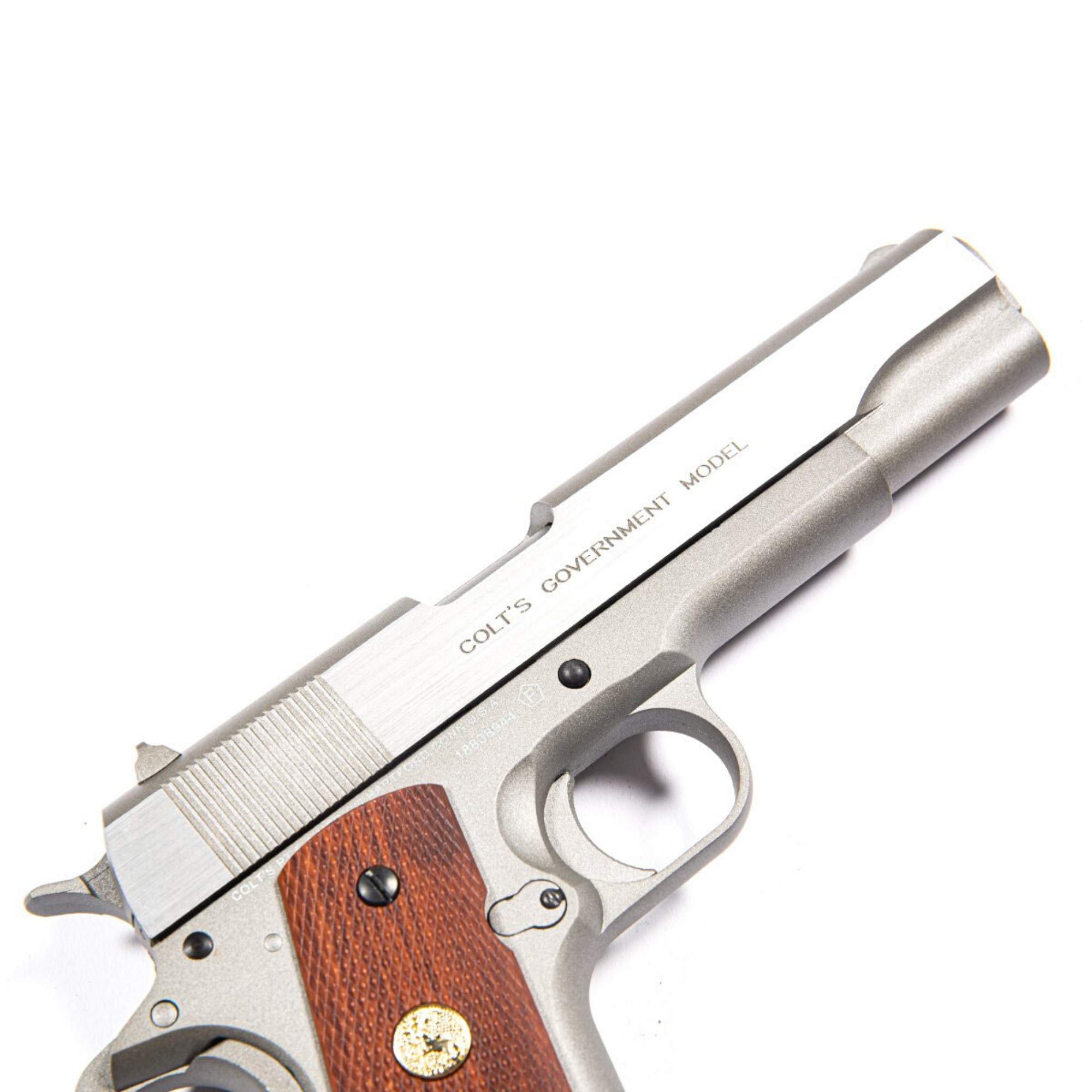 Cybergun Colt M1911 MKIV Serie 70 Co2 GBB Full Metal 6mm Caricatore: 14 Colpi E=0,90 J. Max Colt sku: 180529, Max velocità (Testato con 0,20g) : 344 FPS Lunghezza:21,9 cm