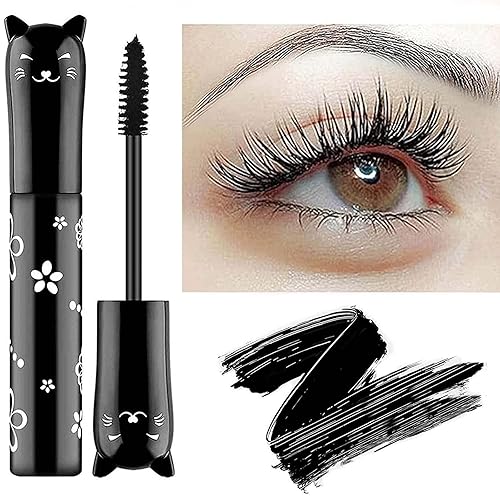 Máscara negra de volumen y longitud impermeable, natural, hipoalergénico, color maquillaje, mejor beneficio, alargamiento, rizado, definición