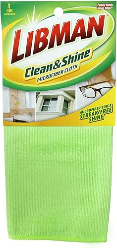 Libman Paño de microfibra 323 Clean and Shine para una limpieza sin rayas