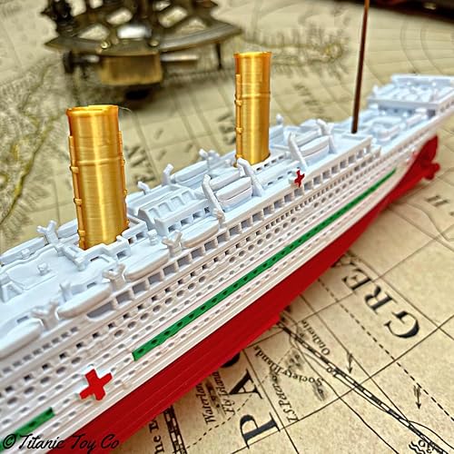 Miniatura 7 de TitanicToyCo HMHS Britannic Model Ship 1 Ft Long Fully Assembled, Model Ships, Britannic Toys For Kids, Toy Cruise Ship Model, Toy Cargo Ship Model,