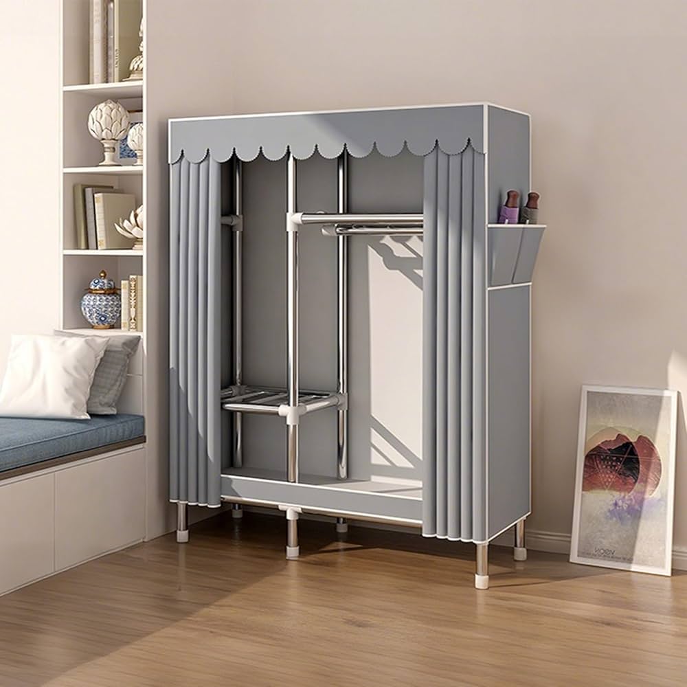 Amazon｜Septlib ハンガーラック カバー付き ワードローブ