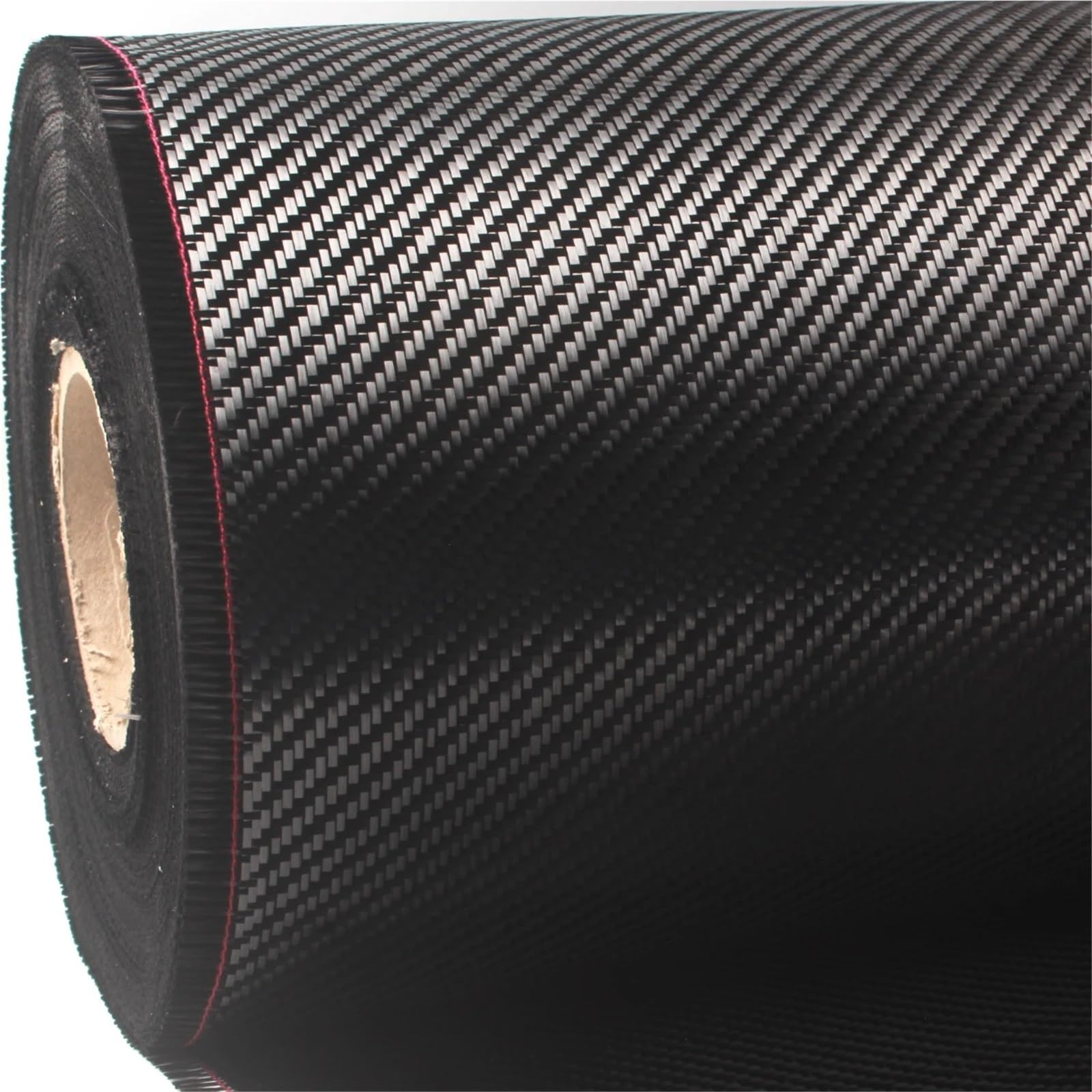 Rotolo di tessuto in fibra di carbonio, Tessuto in fibra di carbonio 3K Twill Weave 200 g 31 cm x 3,2 m Nero