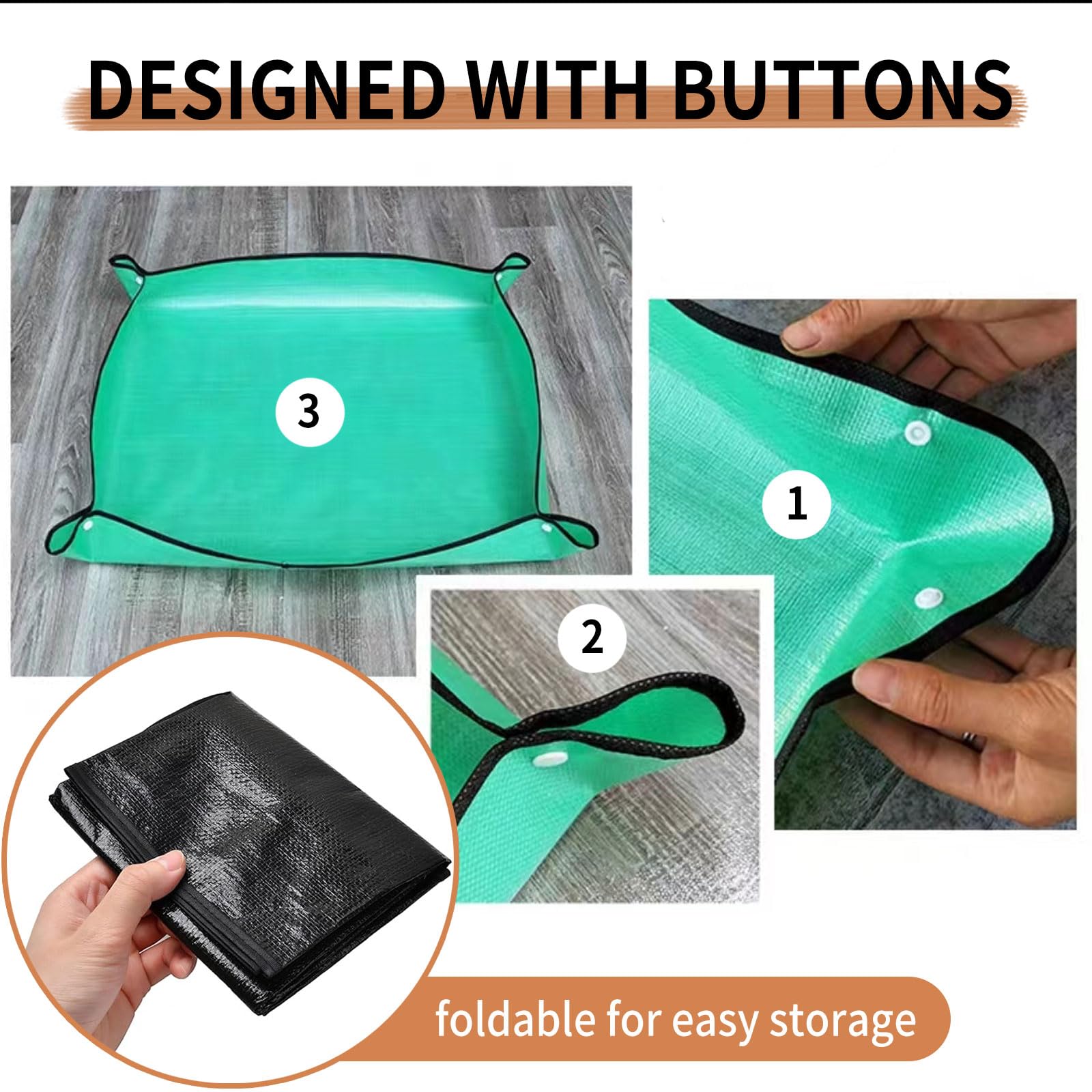 Oncpcare Tapete Impermeable para corralito de Mascotas de 150x150cm, Forro de Jaula de Conejillo de Indias, Base Reutilizable para Conejos, Conejos, Hurones y Otros Animales pequeños (Negro)