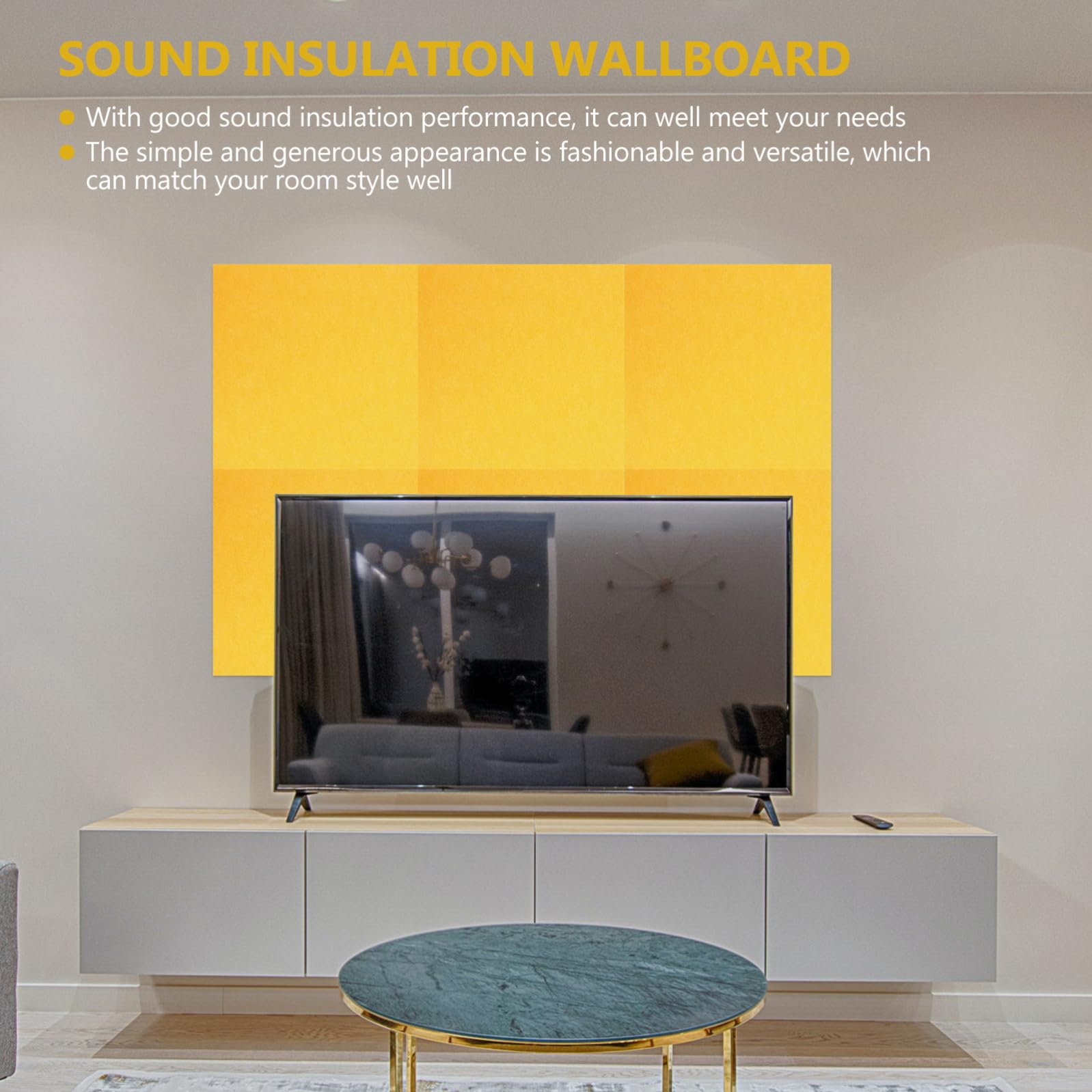 5 Pezzi Pannelli Fonoassorbenti in Feltro Autoadesivi per Isolamento Acustico, Assorbimento Rumore per Sala Musica Ktv e Ufficio, Pannelli Decorativi per Pareti