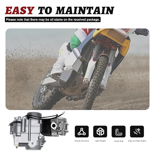 Miniatura 6 de DONSU Motor refrigerado por aire de 125CC de 4 tiempos, embrague manual, kit completo para motor CRF50F 00-09 11-15 CRF50 Z50/XR50/XR70 1P52FMI