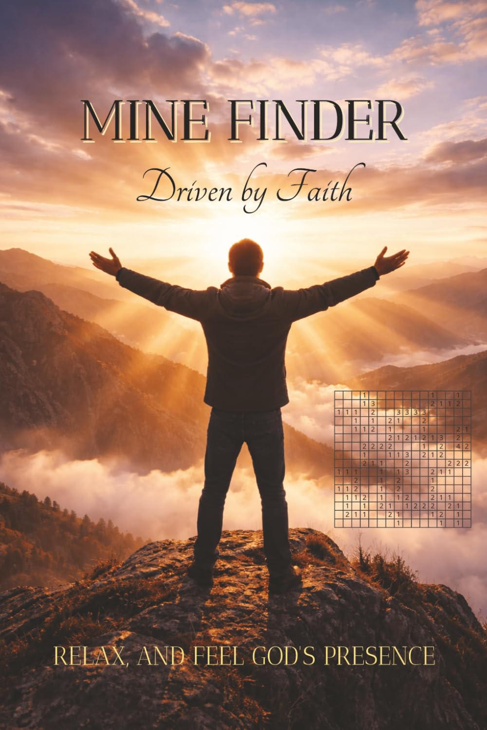 MINE FINDER Driven by Faith: Christian Mine Finder Puzzle Book with Encouraging Bible Verses | Christian Brain Games and Logic Puzzles | Helps to ... 110 Pages | 50+ Puzzles | Solutions Included