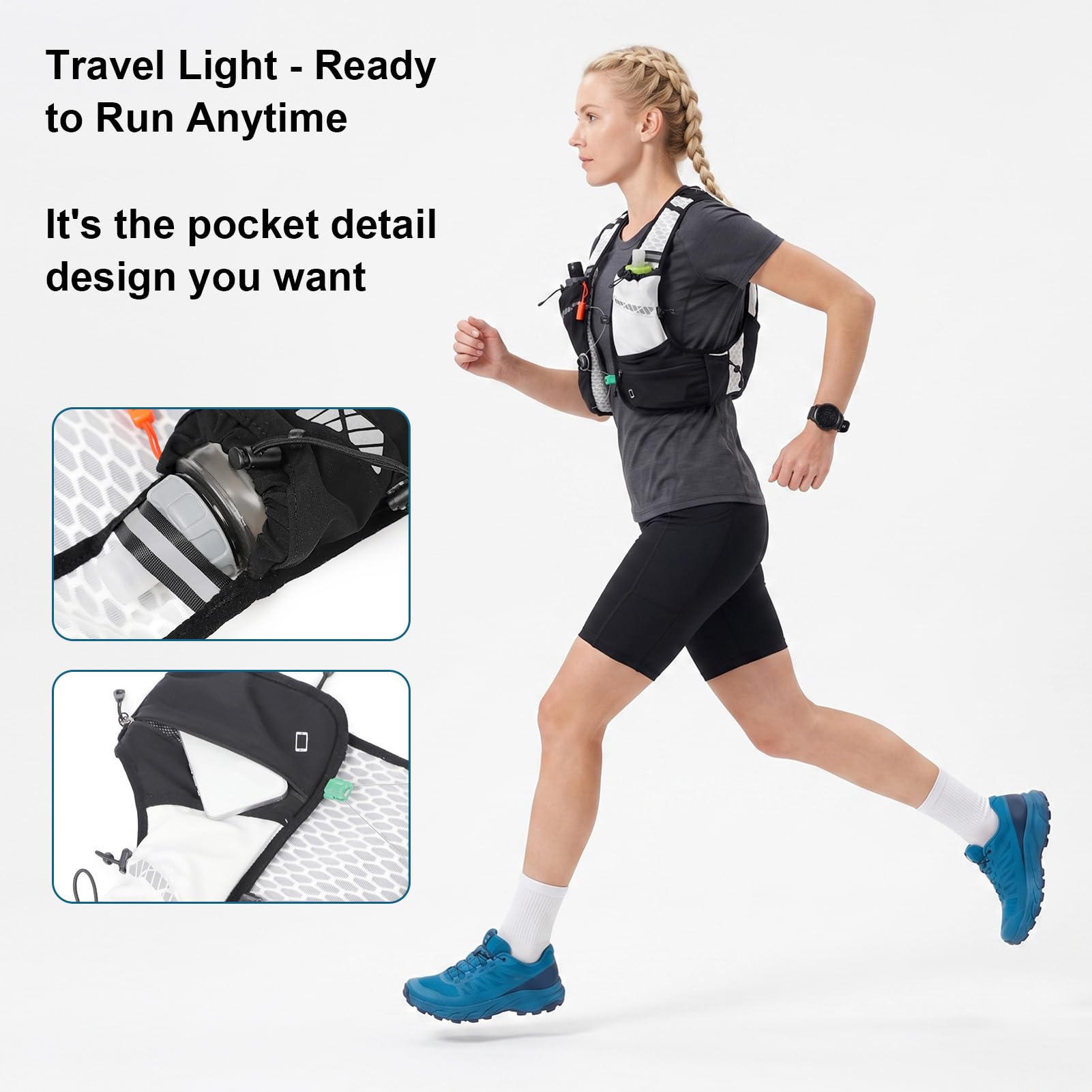 Chaleco para Correr para Ciclismo, Chaleco Reflectante Correr