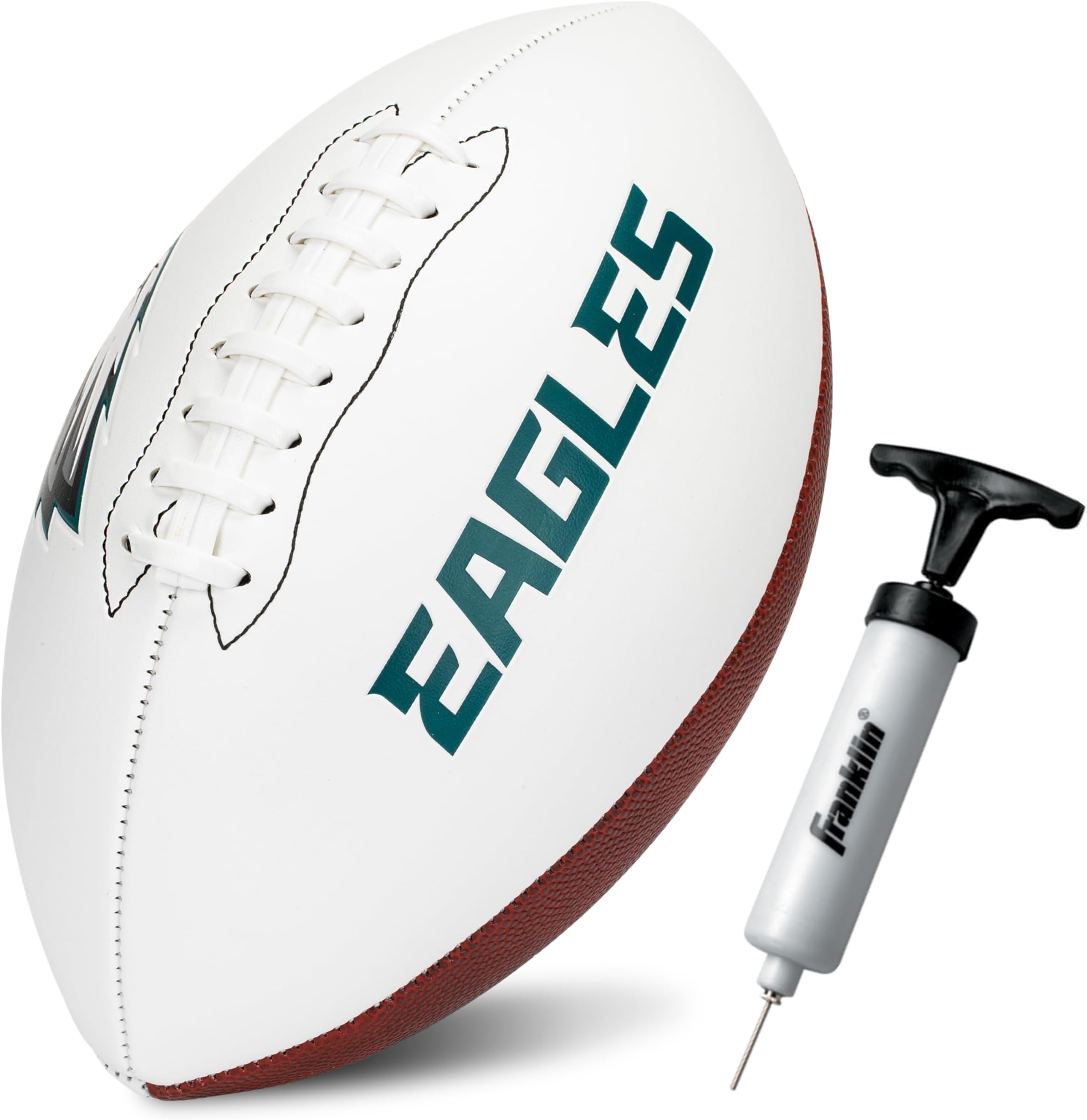 Franklin Sports NFL Autograph Football - Official Size White Panel Souvenir Football for Autographs + Signatures - NFL Team Fan Shop Memorabilia Football for Display