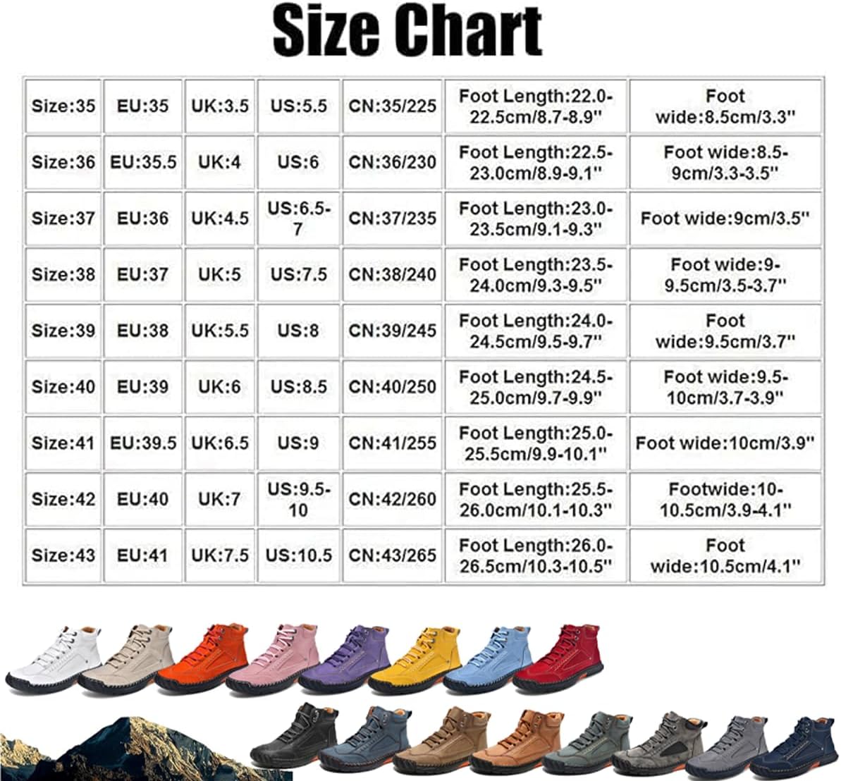 Women's All-Season Chelsea Orthopedic Ankle Boots,Handmade Leather Orthopedic Comfy Shoes,Womens Non-Slip Arch Support Waterproof Hiking Shoes Outdoor Casual Driving Walking Shoes