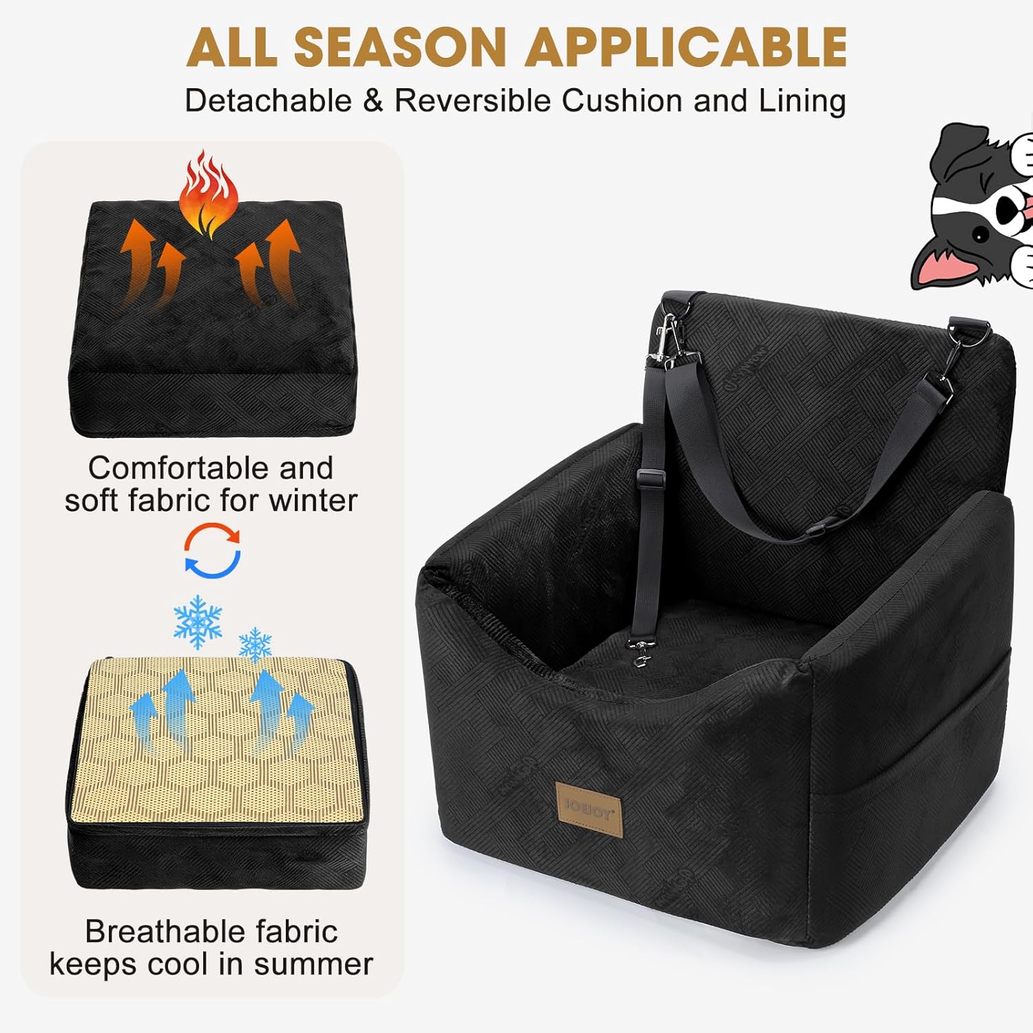 Travel in Comfort: JOEJOY Memory Foam Dog Car Seat Review