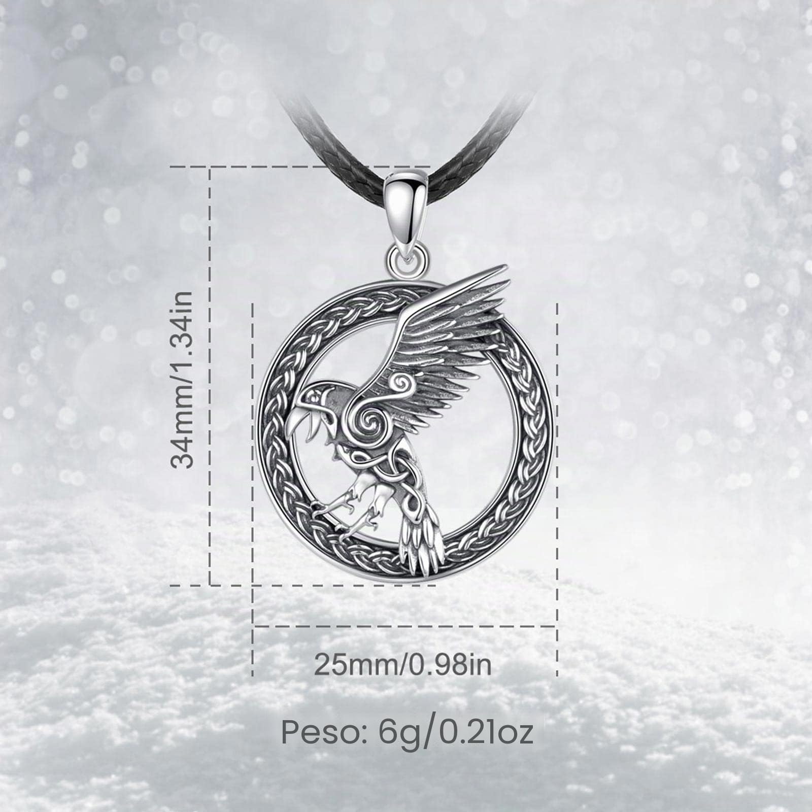 AEONSLOVE Collar Vikingo Plata de Ley 925 para Hombre Mujer, Colgante Árbol de la Vida Yggdrasil/Martillo de Thor/Runas Vikingas/Lobo Vikingo/Dragón, Joyas Nórdico