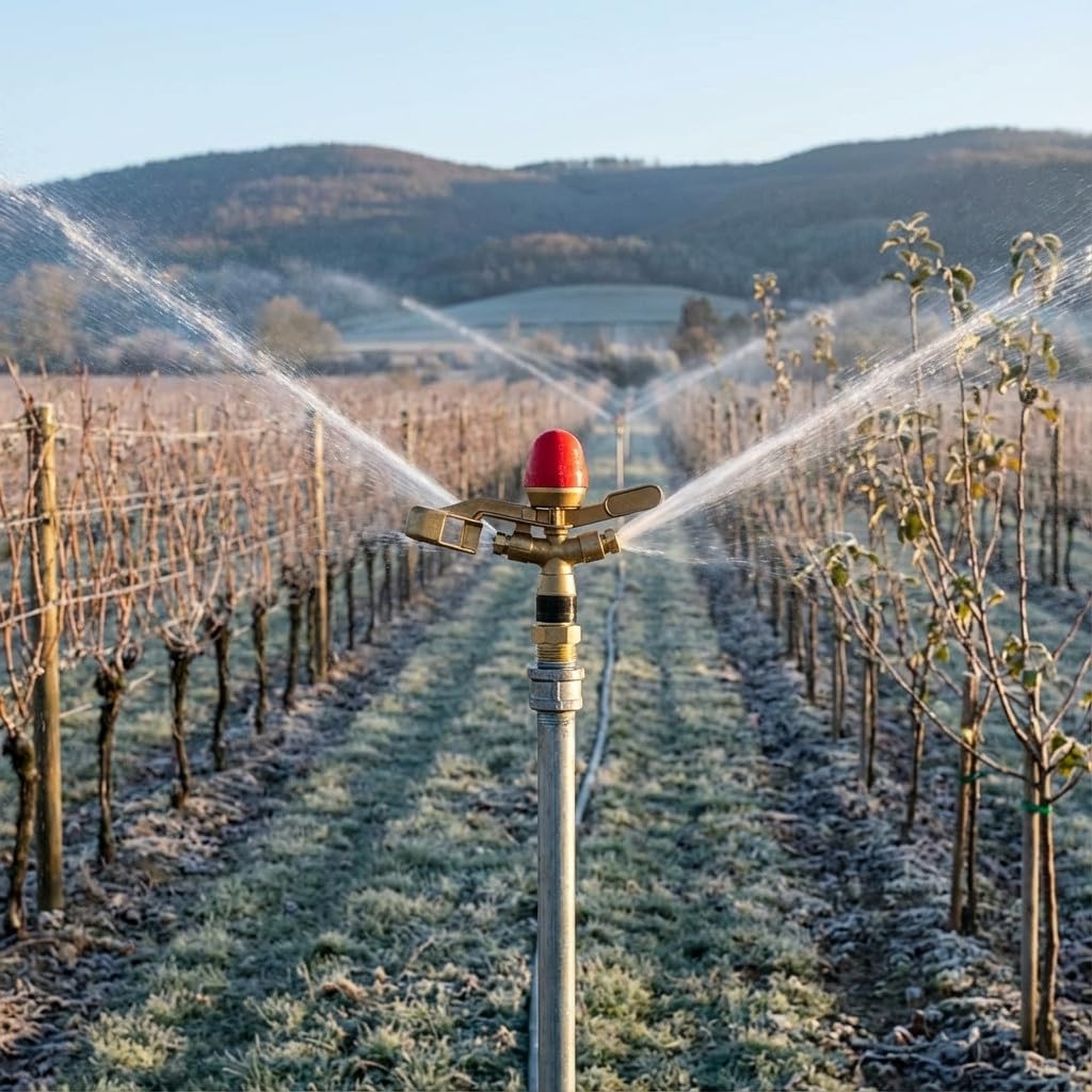 Suinga Pack 4 x irrigatore circolare in ottone 3/4" antigelo, portata 10 a 13,5 m. Angolo di irrigazione circolare 360°.