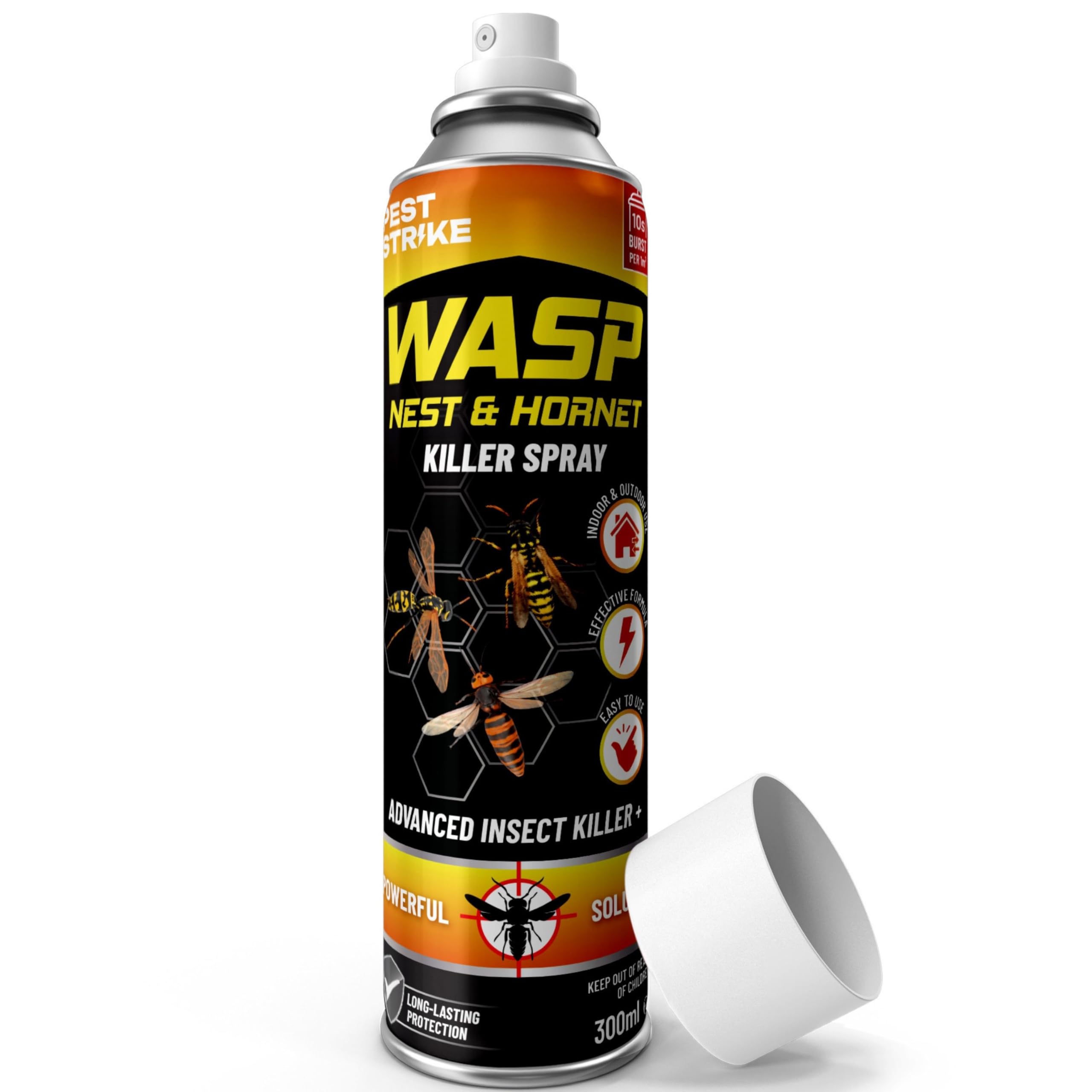 Wasp Nest Killer Spray – 300ml Fast-Acting Aerosol for Indoor & Outdoor Use – Powerful, Safe & Effective Wasp Spray