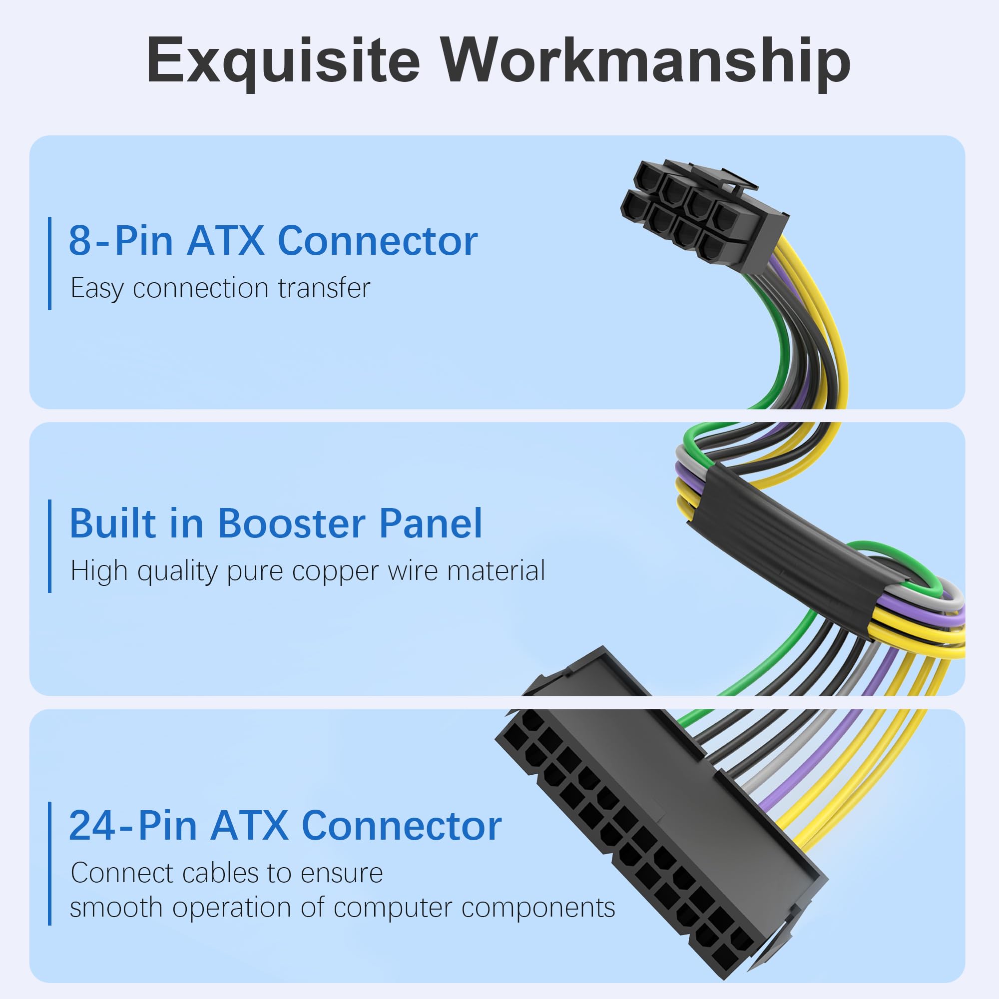 Amazon.co.jp: 24ピンから8ピン ATX PSU電源アダプターケーブル DELL