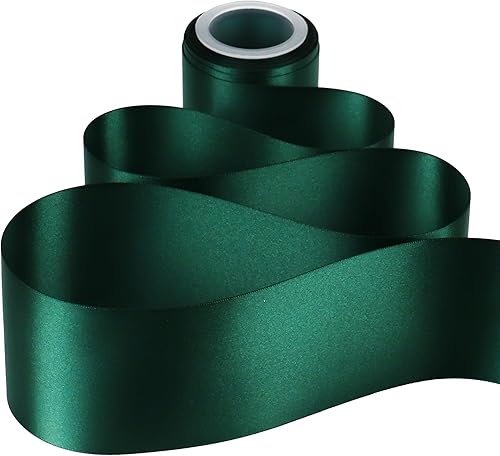 Vista 814 de MEEDEE Orange Satin Ribbon - 1.5 inch Double Faced Satin Ribbon, 50 Yards - Neon Tangerine - For Christmas, Thanksgiving, Halloween, Weddings