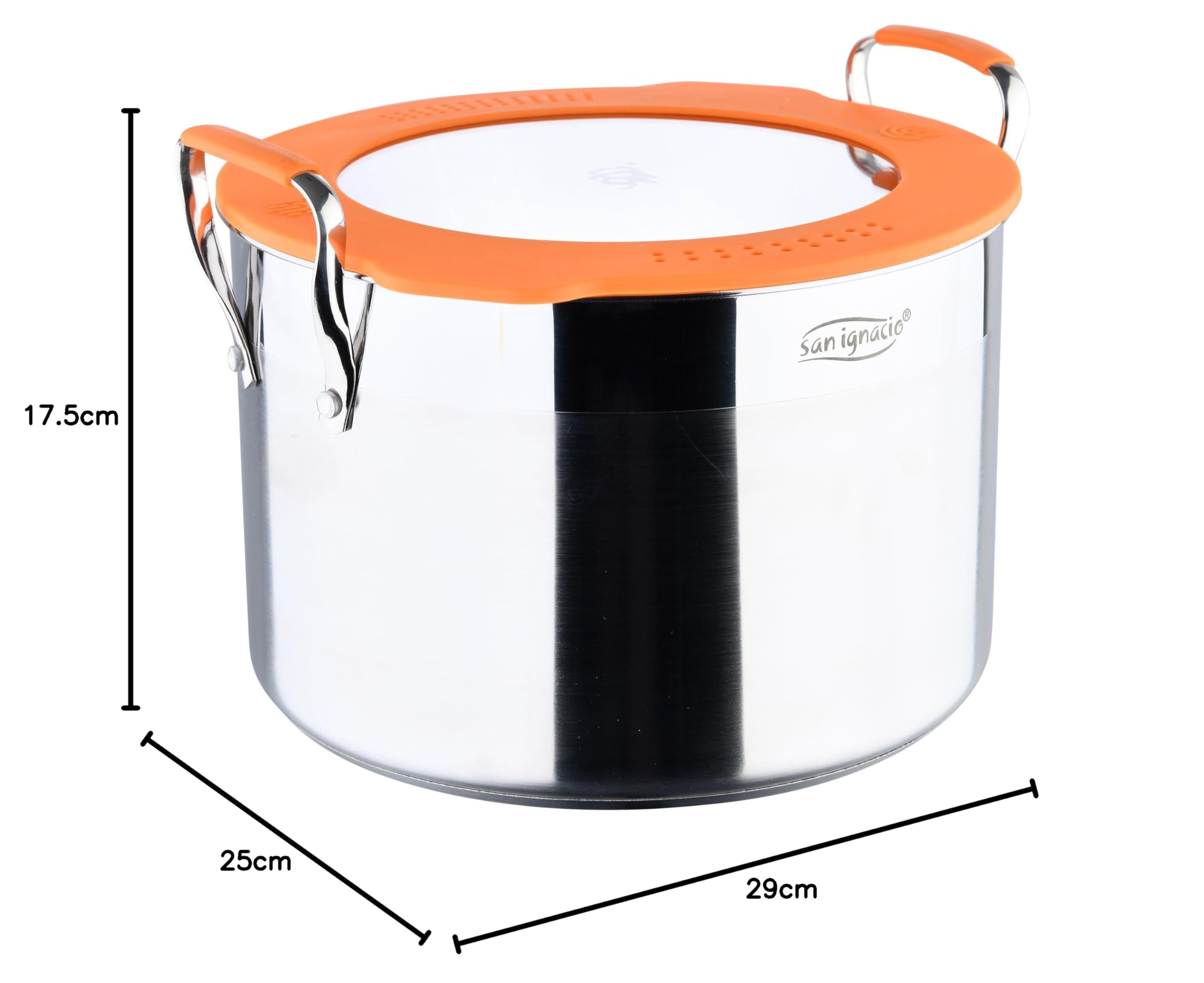 Cacerola ø24cm s/s induccion con tapa compact