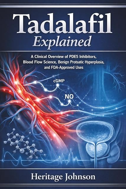Portada de TADALAFIL EXPLAINED: A Clinical Overview of PDE5 Inhibitors, Blood Flow Science, Benign Prostatic Hyperplasia, and FDA-Approved Uses