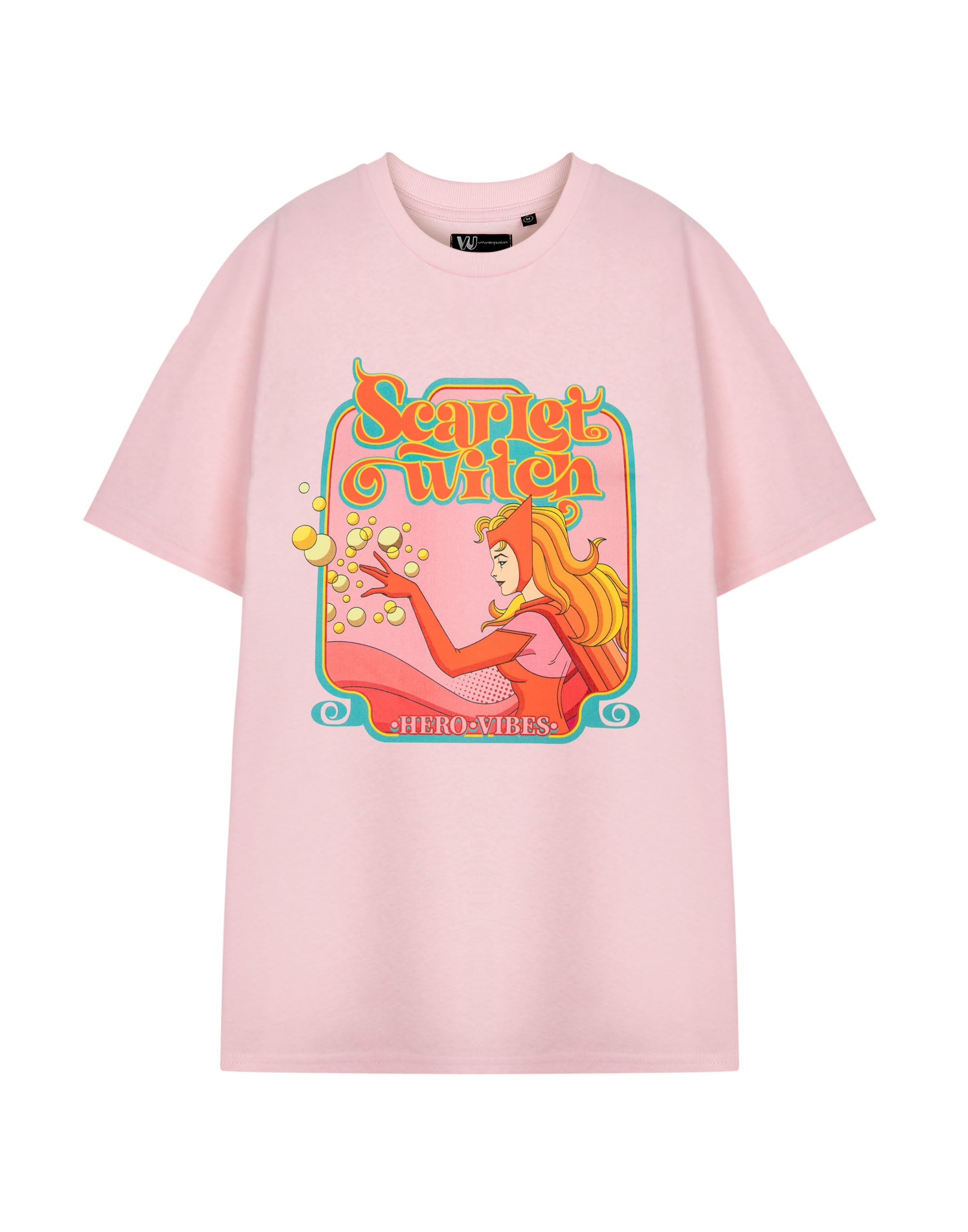 Marvel Women's Short Sleeved T-Shirt | Pink | Official Merch | Size: XL