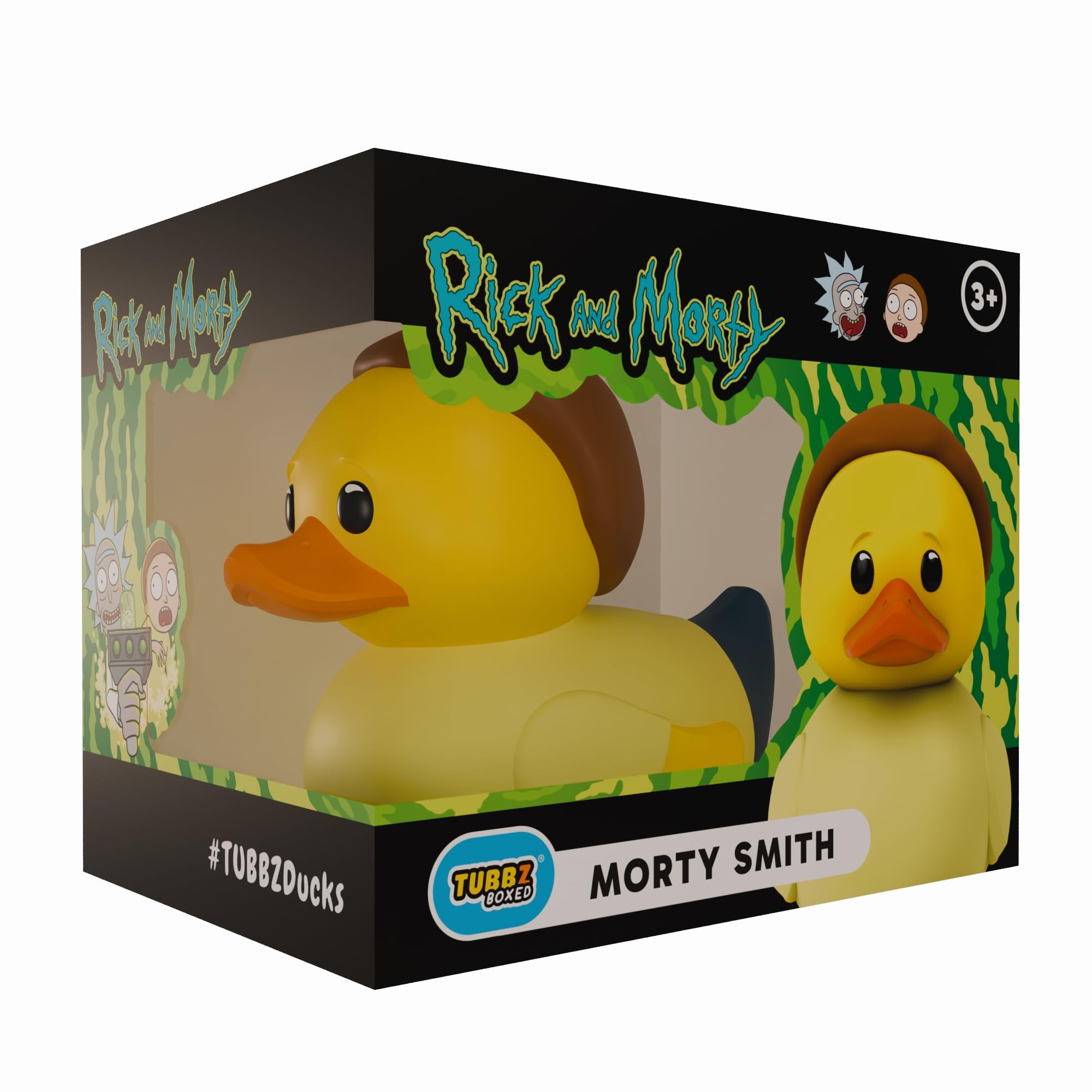 TUBBZ Boxed Edition: Rick & Morty - Morty Smith Cosplaying Rubber Duck Vinyl Figure – Official Collectible for Fans of Rick and Morty