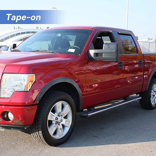 Miniatura 24 de Visores protectores de lluvia para ventana, deflectores de viento de canal exterior