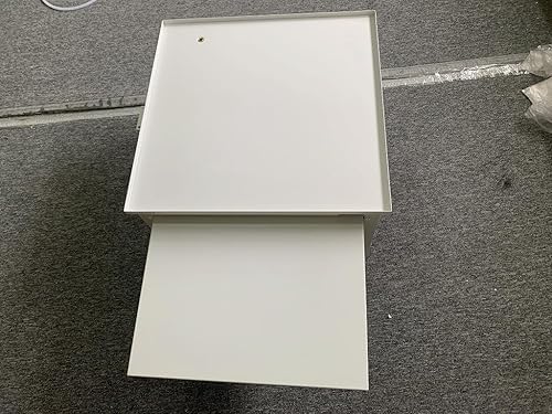 Miniatura 9 de Pedestal para lavadora y secadora con estante extraíble, 27 pulgadas de ancho, 18 pulgadas de alto, acero blanco, ajuste universal con las