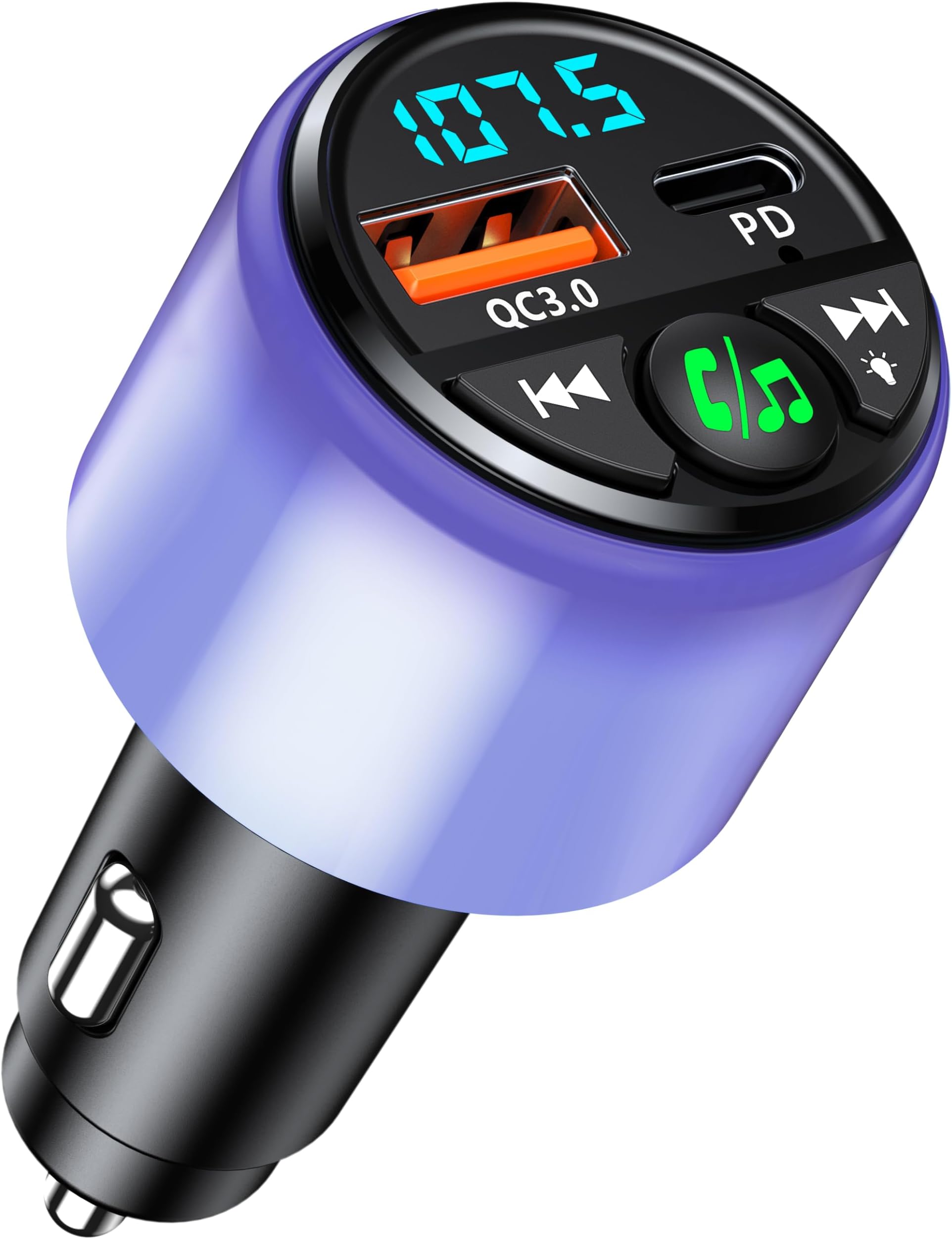 Neueste FM Transmitter Bluetooth 5.3, SONRU Bluetooth Auto Radio