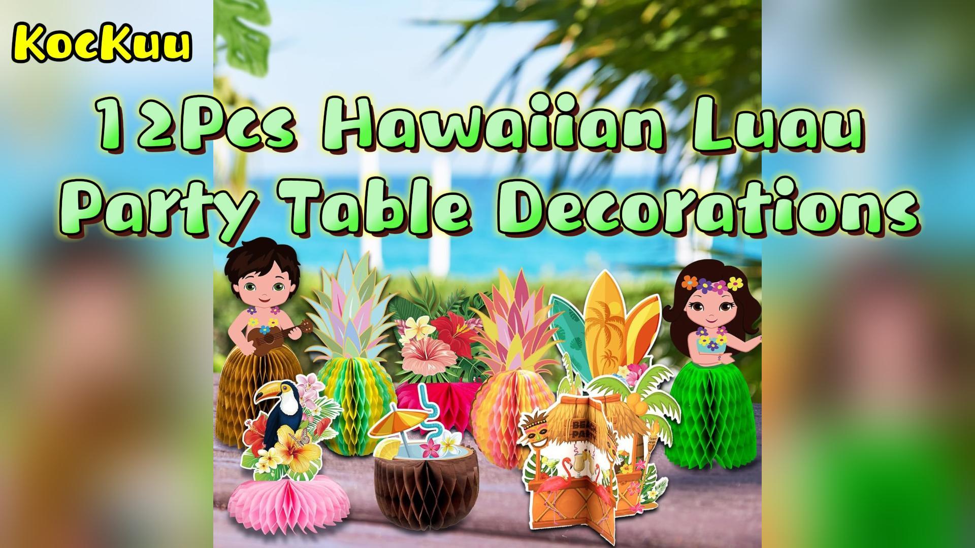 Aomig Hawaiiaanse Luau-tafelrok, 2 stuks Hawaiiaanse feestdecoratie, tropische verjaardagsdecoratie met kleurrijke bloemen voor Hawaiiaanse themafeesten (275 cm x 75 cm Aomig Hawaiiaanse Luau-tafelrok, 2 stuks Hawaiiaanse feestdecoratie, tropische verjaardagsdecoratie met kleurrijke bloemen voor Hawaiiaanse themafeesten (275 cm x 75 cm